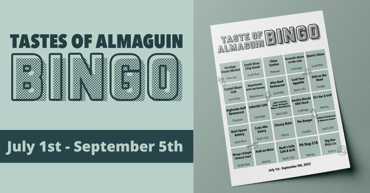 Taste of Almaguin Bingo - All Summer Long!